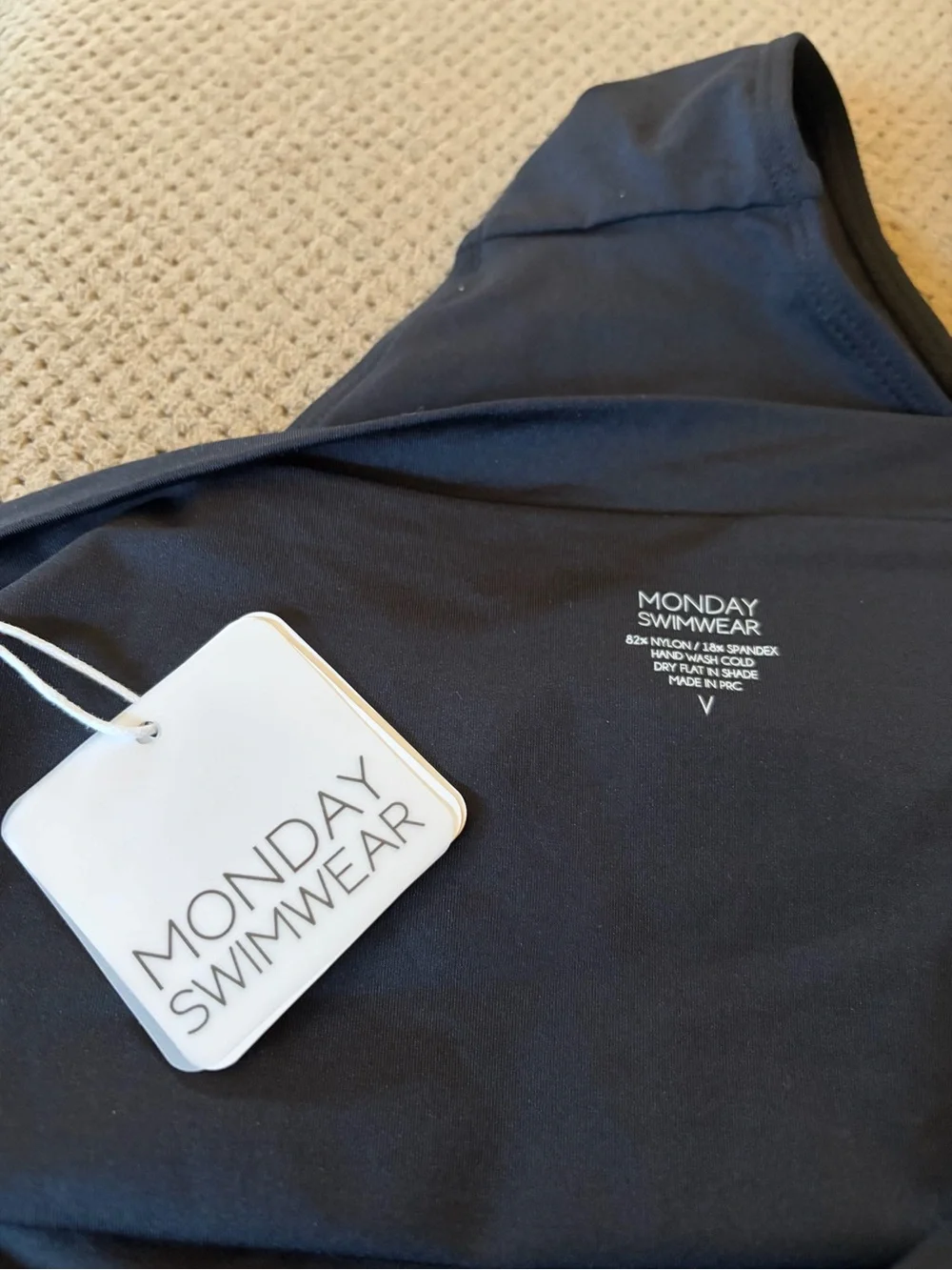 Monday Swimwear Black RIVIERA Swim Bottom